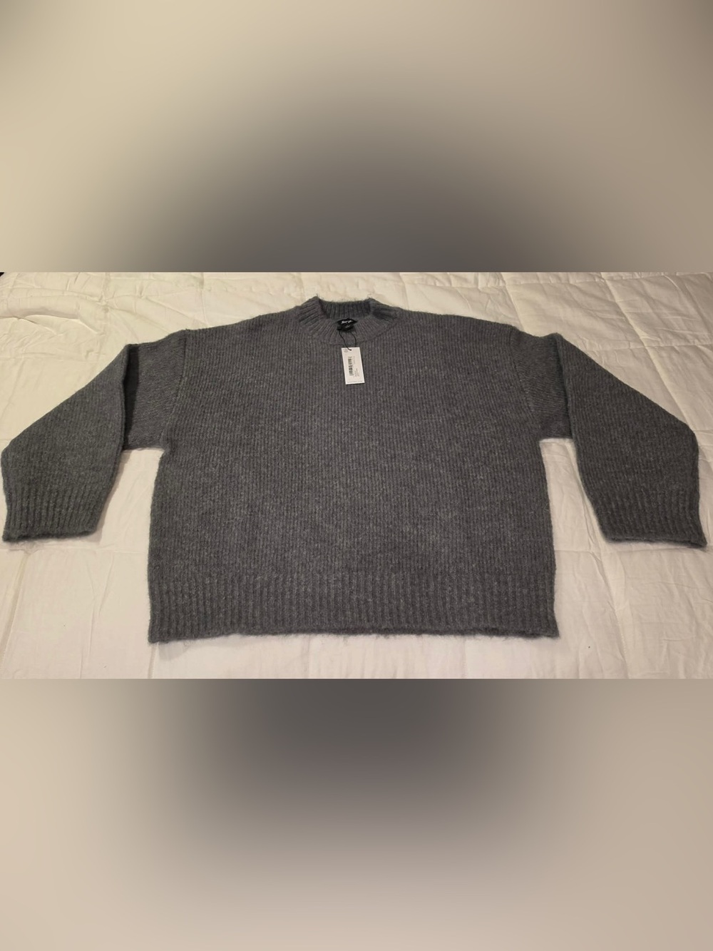 Nasty Gal Women's Heather Gray Turtleneck Sweater - Picture 3 of 10
